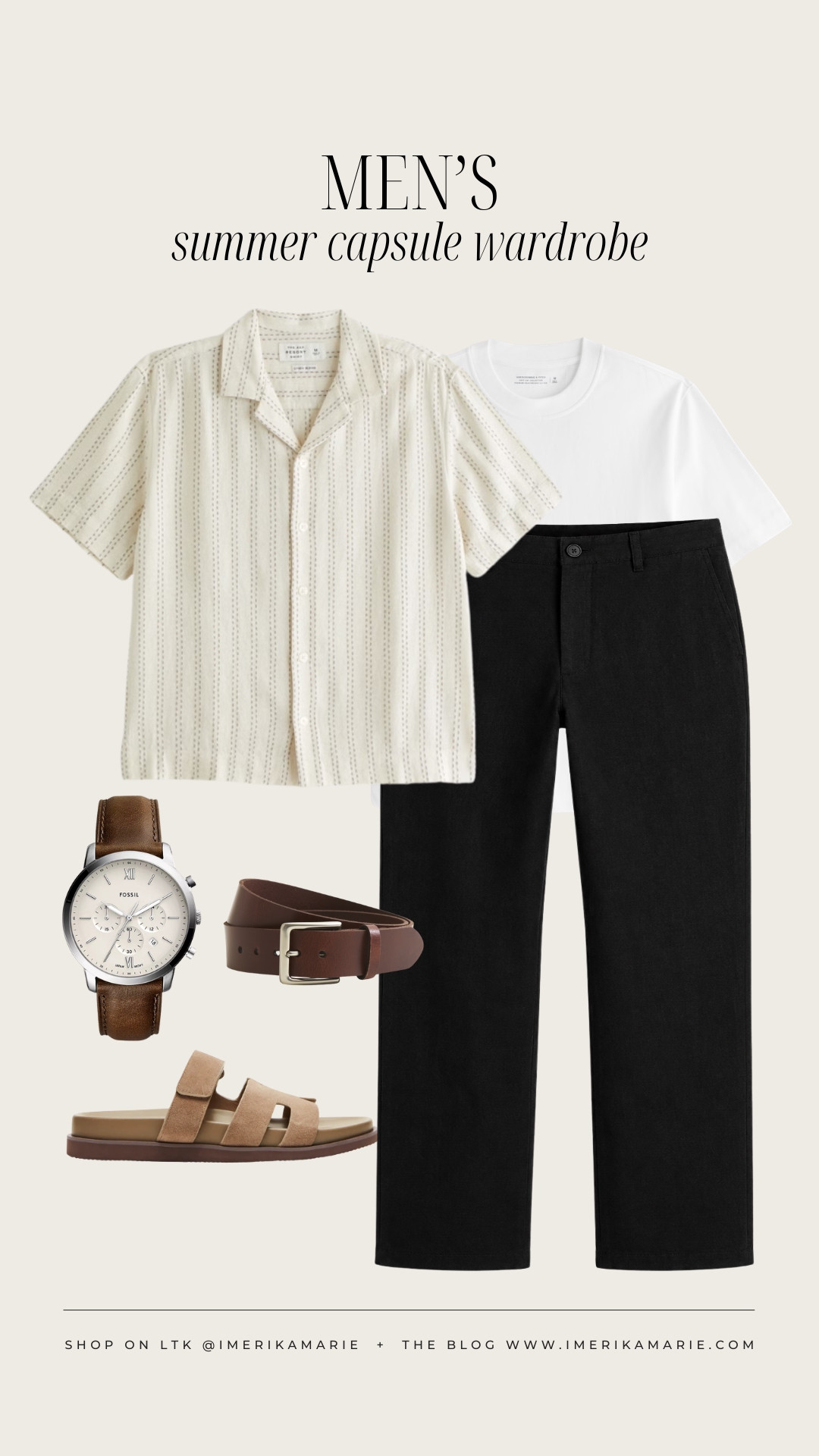Men's Summer Outfit

button-up, black linen pants, sandals

men's outfit. men's summer capsule. men's summer capsule wardrobe.

#LTKootd #LTKSeasonal #LTKMens