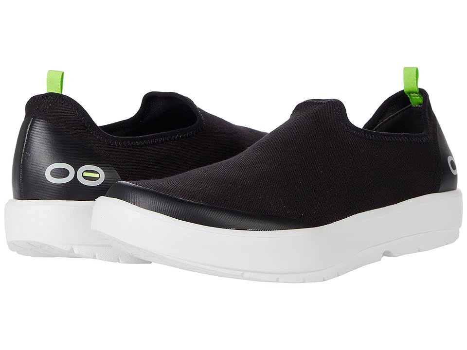 OOFOS Women's OOmg Eezee Limited Women's Shoes White/Black : 6 M, Textile | Zappos