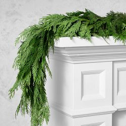Western Red Cedar Live Wreath &amp; Garland | Williams-Sonoma