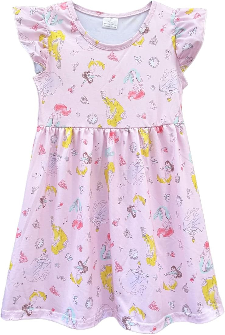 Baby Girls Princess Dress Toddler Girls Dress Toddler Princess Printed Dress | Amazon (US)