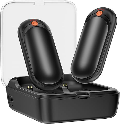 AI Hand Warmers Rechargeable 2 Pack with Charging Case, 14000mAh Electric Hand Warmers, AI Smart ... | Amazon (US)