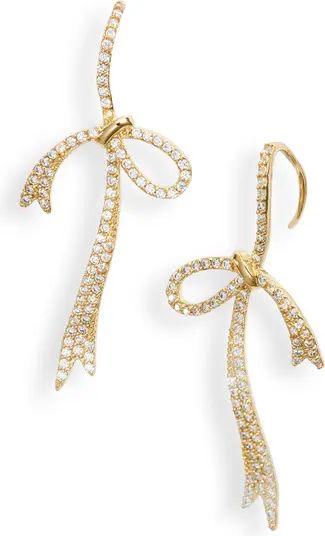 Cubic Zirconia Bow Drop Earrings | Nordstrom