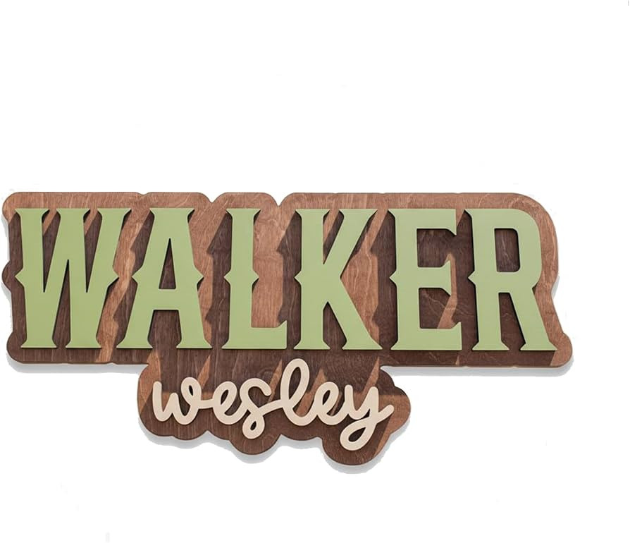 Wooden Name Signs for Nursery, Baby Name Sign, Name Signs for Kids Room, Custom Plaque, Nursery W... | Amazon (US)