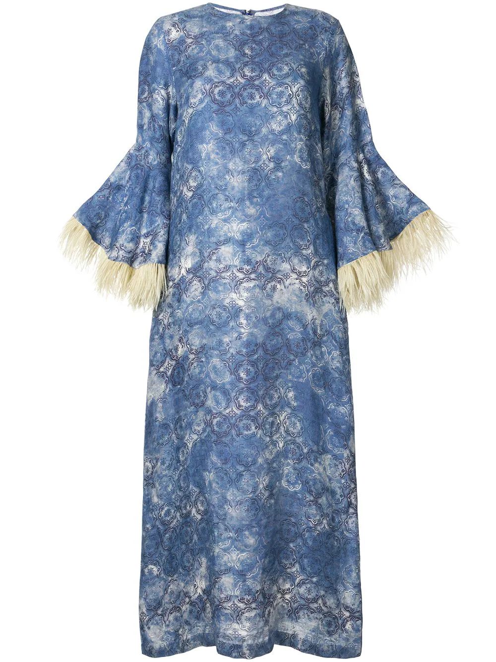 Camelia feather trim dress | Farfetch (US)