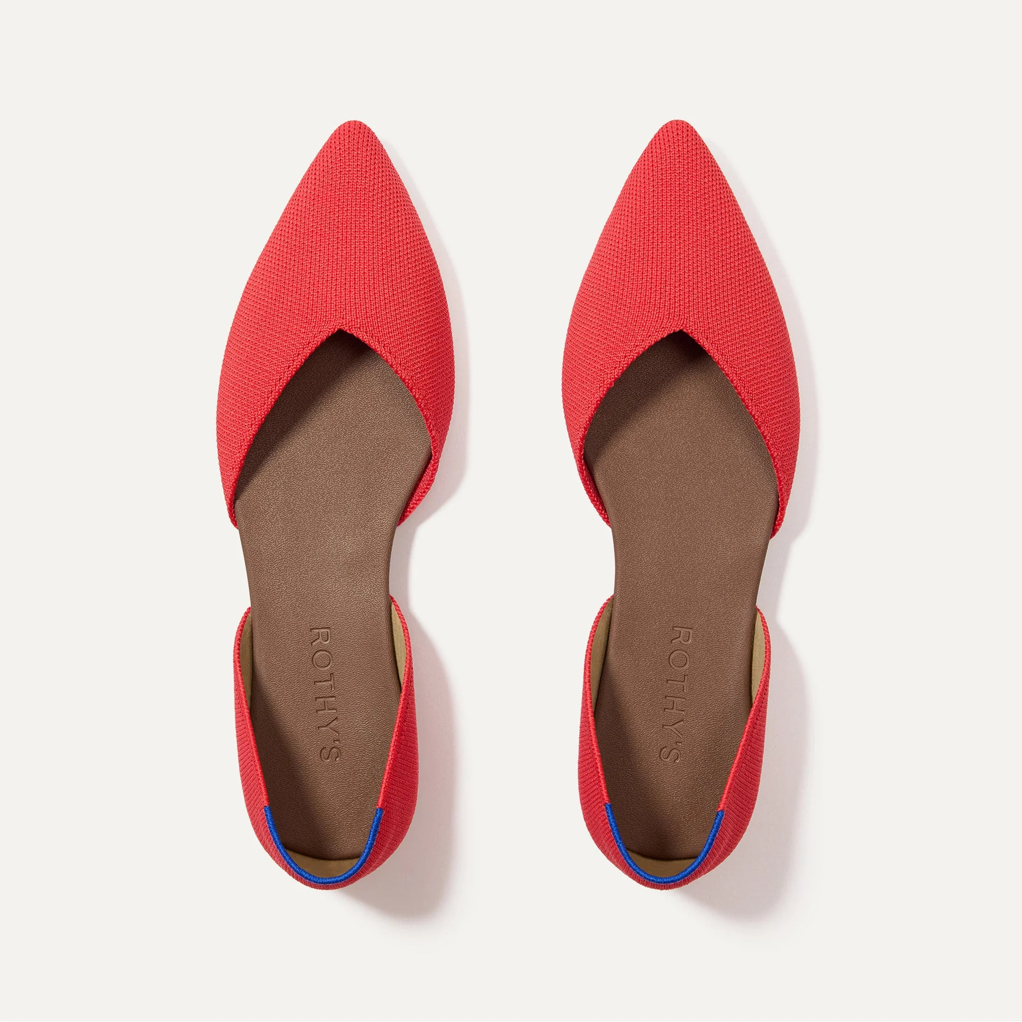 The D'Orsay Point in Red Hot | Flats | Rothy's | Rothy's