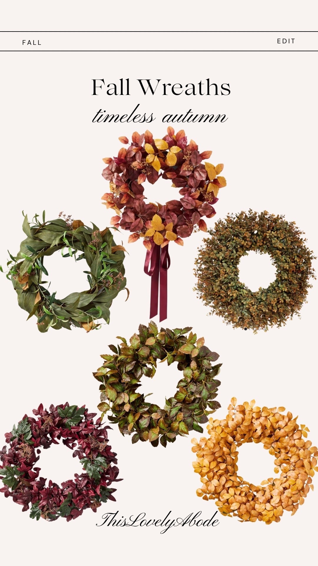 These fall wreaths are perfect to dress up your front door for autumn! Love the warm tones and earthly textures. 
#fall #falldecor #fallwreaths #homedecor #target #wayfair

#LTKHome #LTKSeasonal