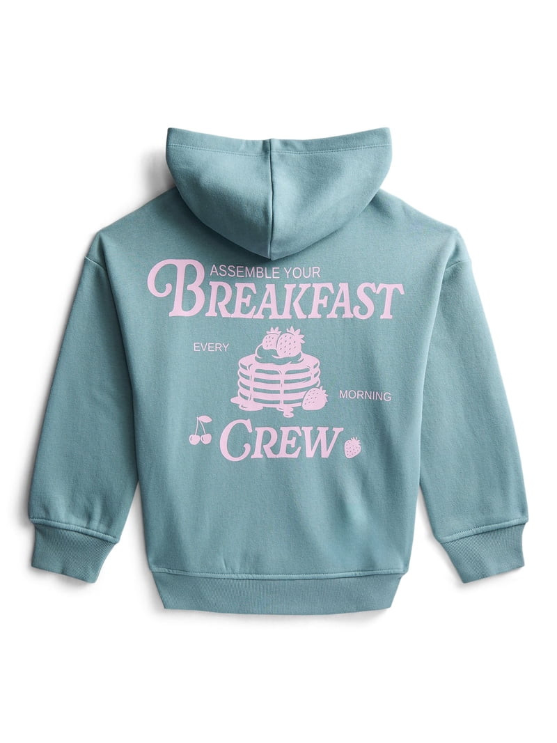 Weekend Academy Girls Graphic Hoodie, Sizes 4-18 | Walmart (US)