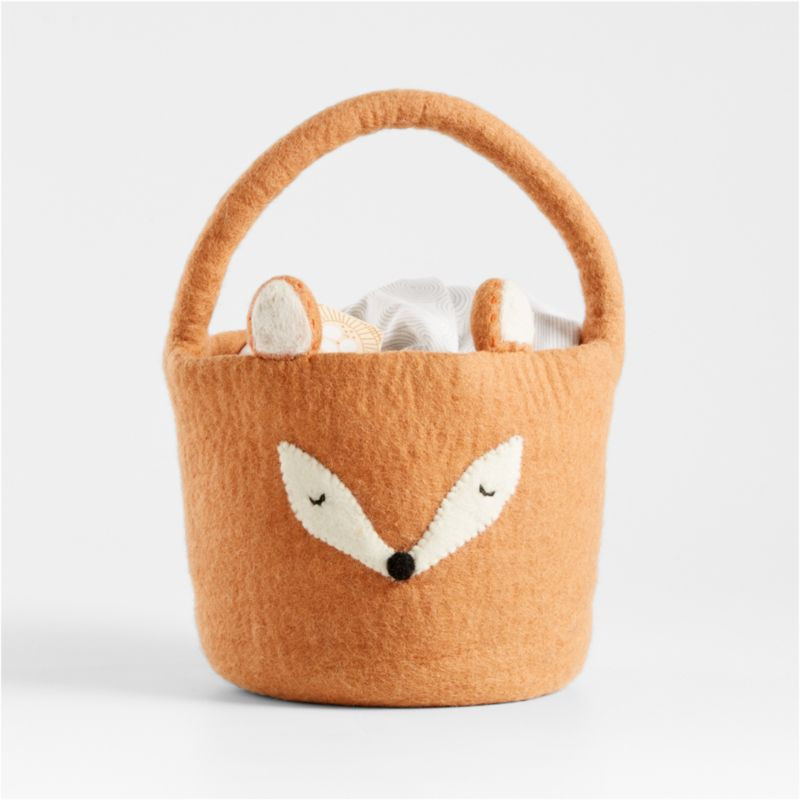 Felt Fox Easter Basket | Crate & Kids | Crate & Barrel