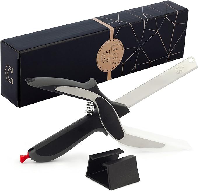 Smart Cutter 2 in 1 Knife & Kitchen Scissors - Pro Smart Food Cutter Scissors With Cutting Board ... | Amazon (US)