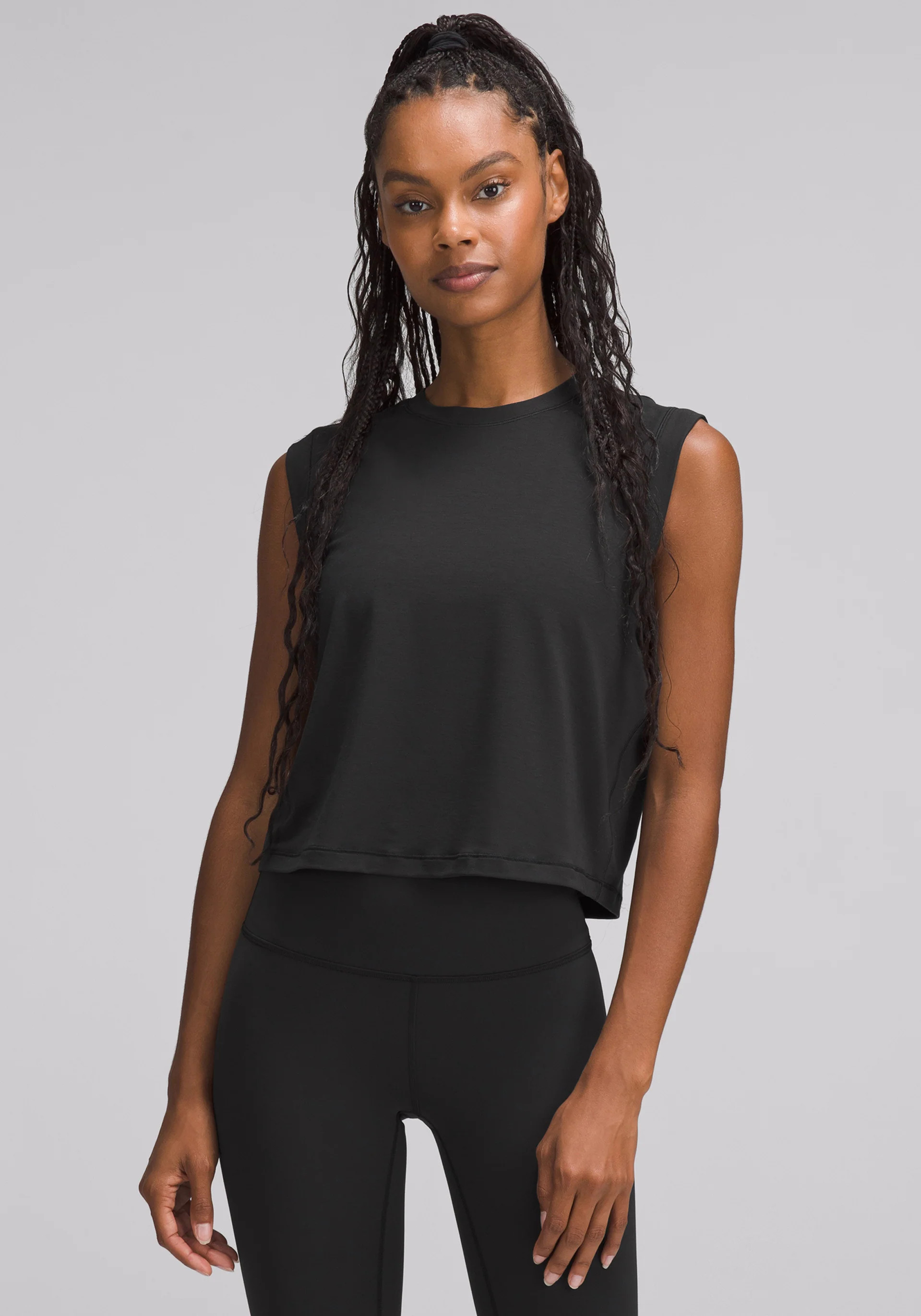 Peloton X Lululemon Women's Jersey Training Muscle Tank Top in Black - Cycling Performance Apparel | Peloton Apparel