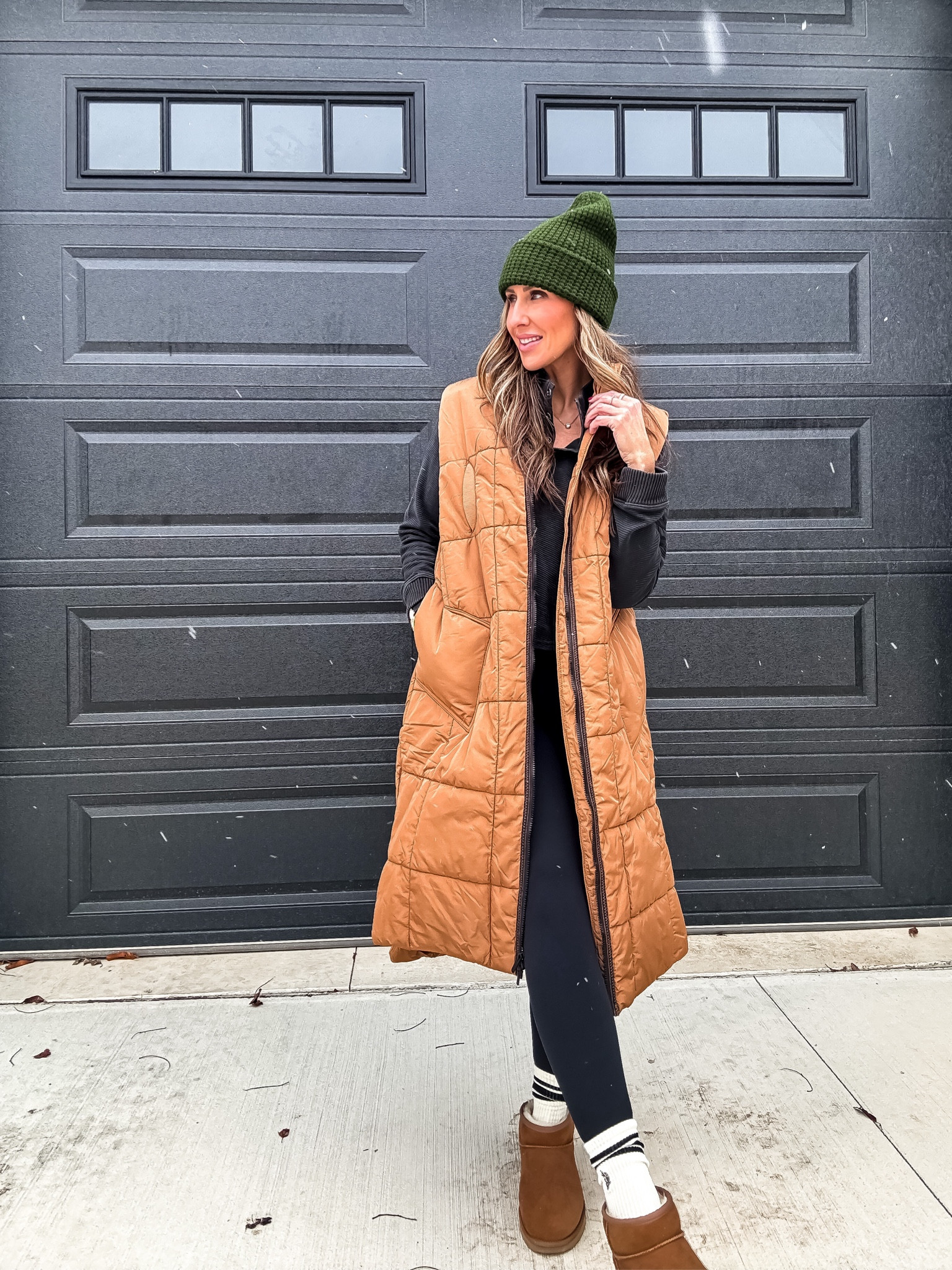 Free people haul // sz medium vest 
UGG run TTS 

#LTKOver40 #LTKGiftGuide #LTKHoliday