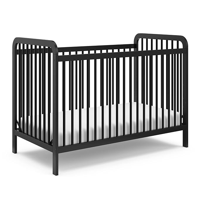 Storkcraft Pasadena 3-in-1 Convertible Crib (Black) – GREENGUARD Gold Certified, Converts to Da... | Amazon (US)