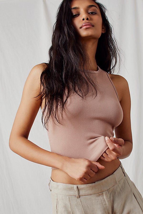 Hayley Racerback Brami by Intimately at Free People, Coyote, M/L | Free People (Global - UK&FR Excluded)