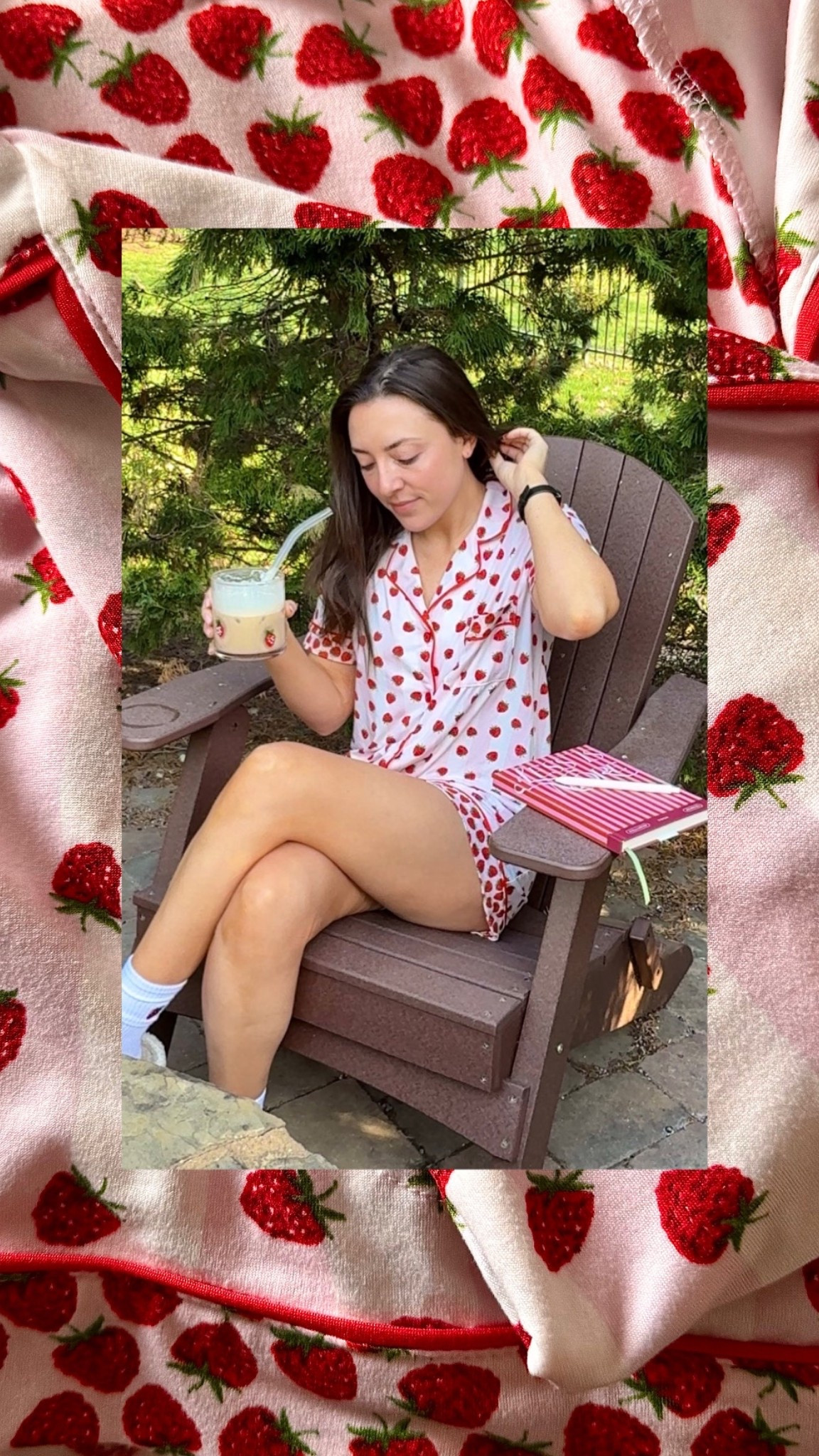 The cutest pajamas for spring! Pink strawberry soft matching PJ set 🍓

Also sharing a link to the matching strawberry cup! 

#LTKootd #LTKdayinmylife #LTKmorningroutine