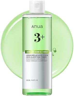Anua Azelaic Acid 3 CICA Clarifying Toner, Daily Exfoliating Facial Toner with Salicylic, for Soo... | Amazon (US)