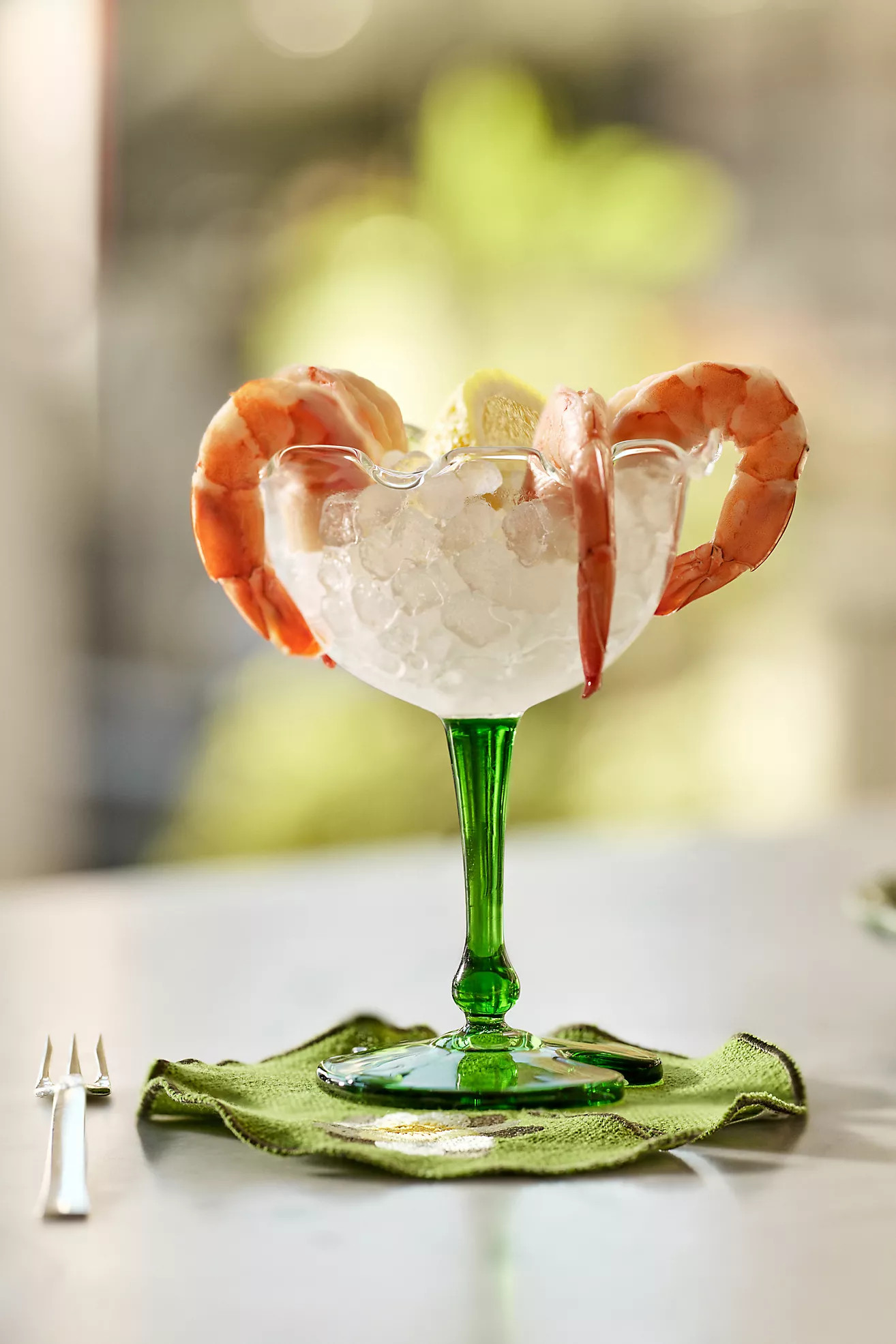 Lilypad Coupe Glasses, Set of 4 | Anthropologie (US)