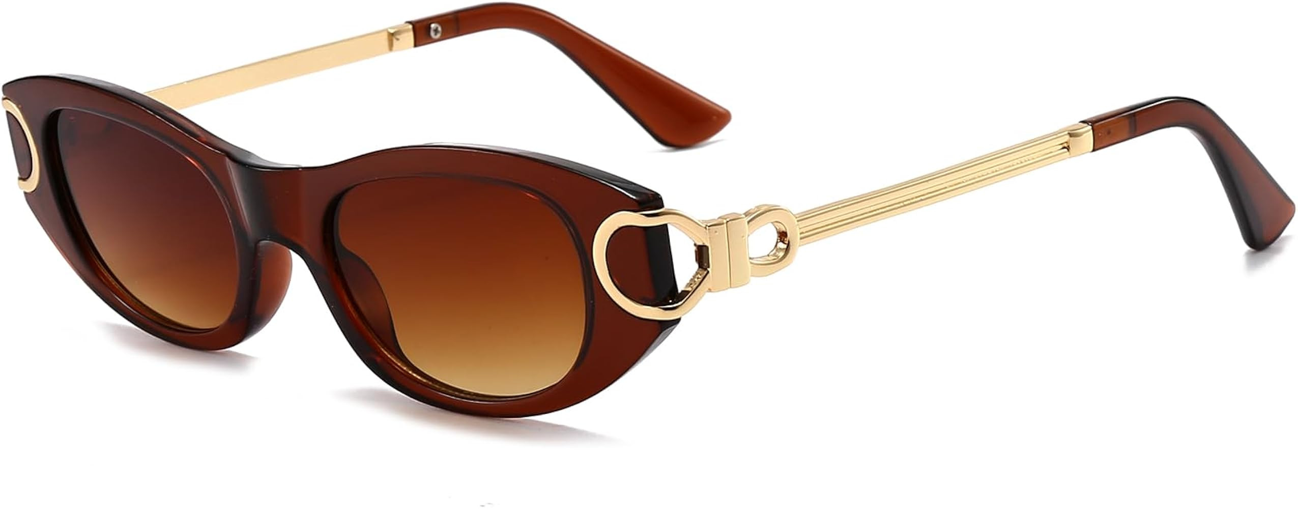 AIEYEZO Retro Oval Sunglasses for Women 90s-Style Classic Oval Frame Sun Glasses Fashion Vintage ... | Amazon (US)