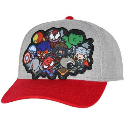 Marvel Comic Chibi Kawaii Style Characters Adult Snapback Hat Cap For Men | Target
