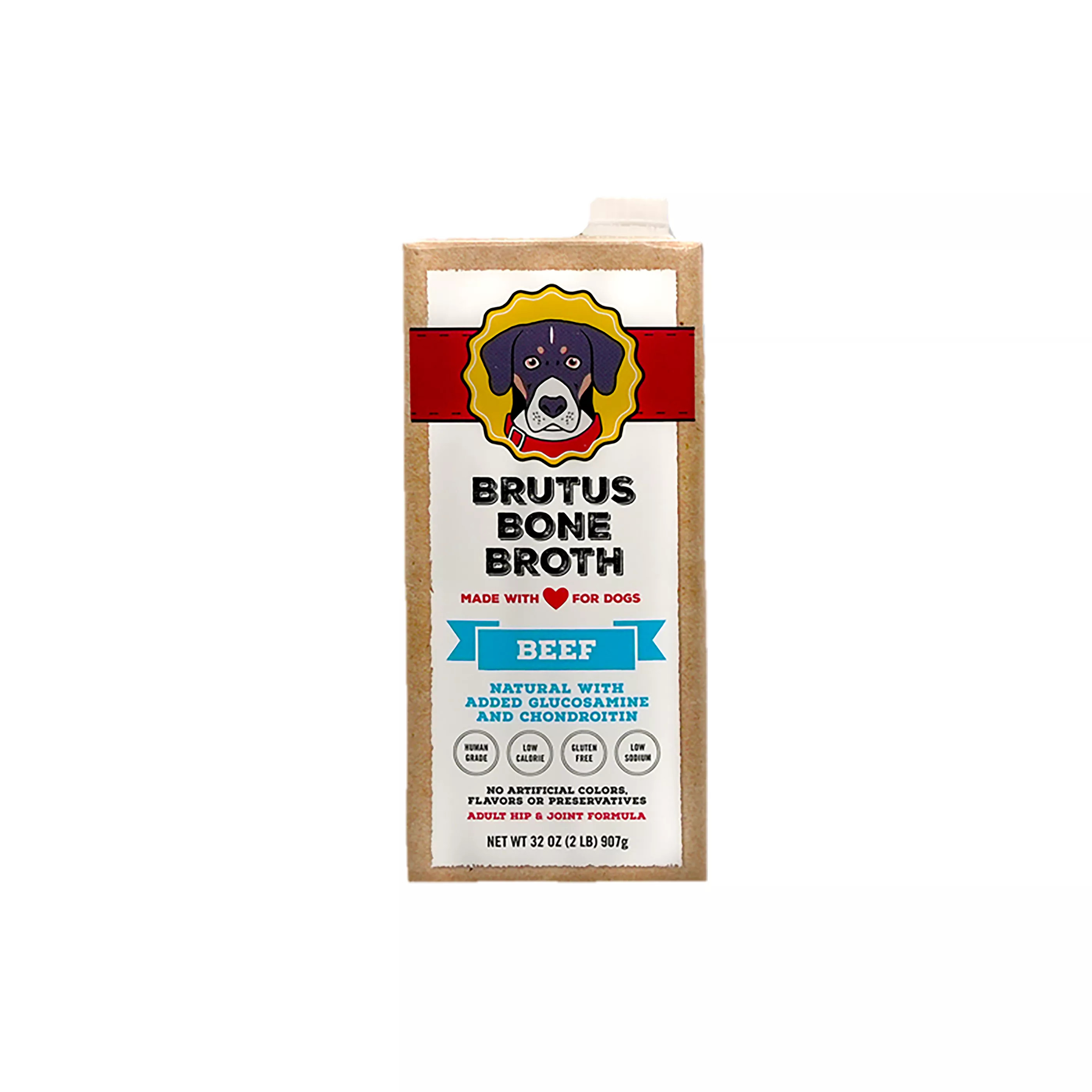 Brutus Bone Broth All Life Stage Dog Food Topper - 32 Oz., Beef | PetSmart