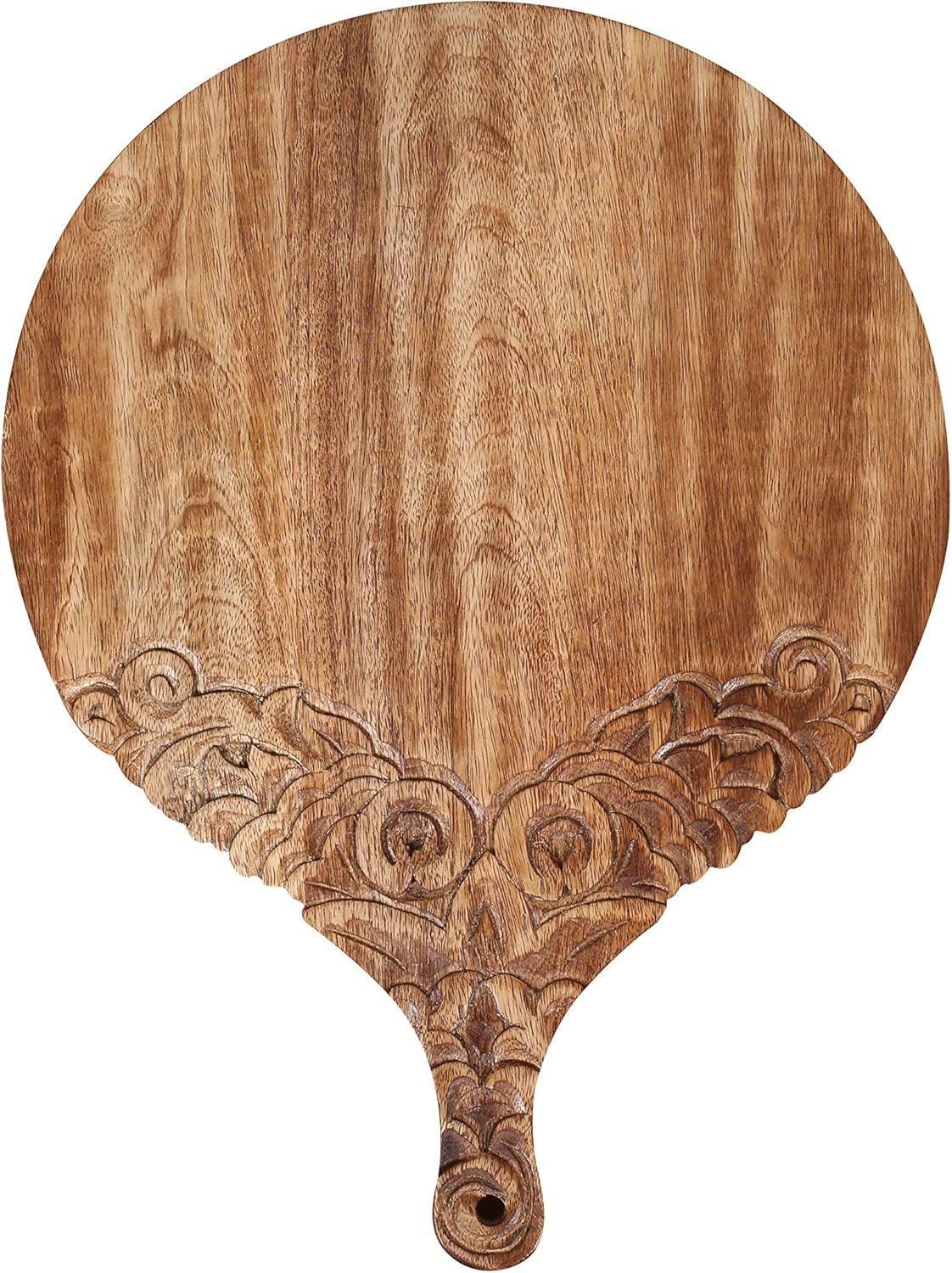 VERSAINSECT nd carved round Chopping & Serving Tray for kitchen, dining table and outdoor SIZE 17... | Amazon (US)