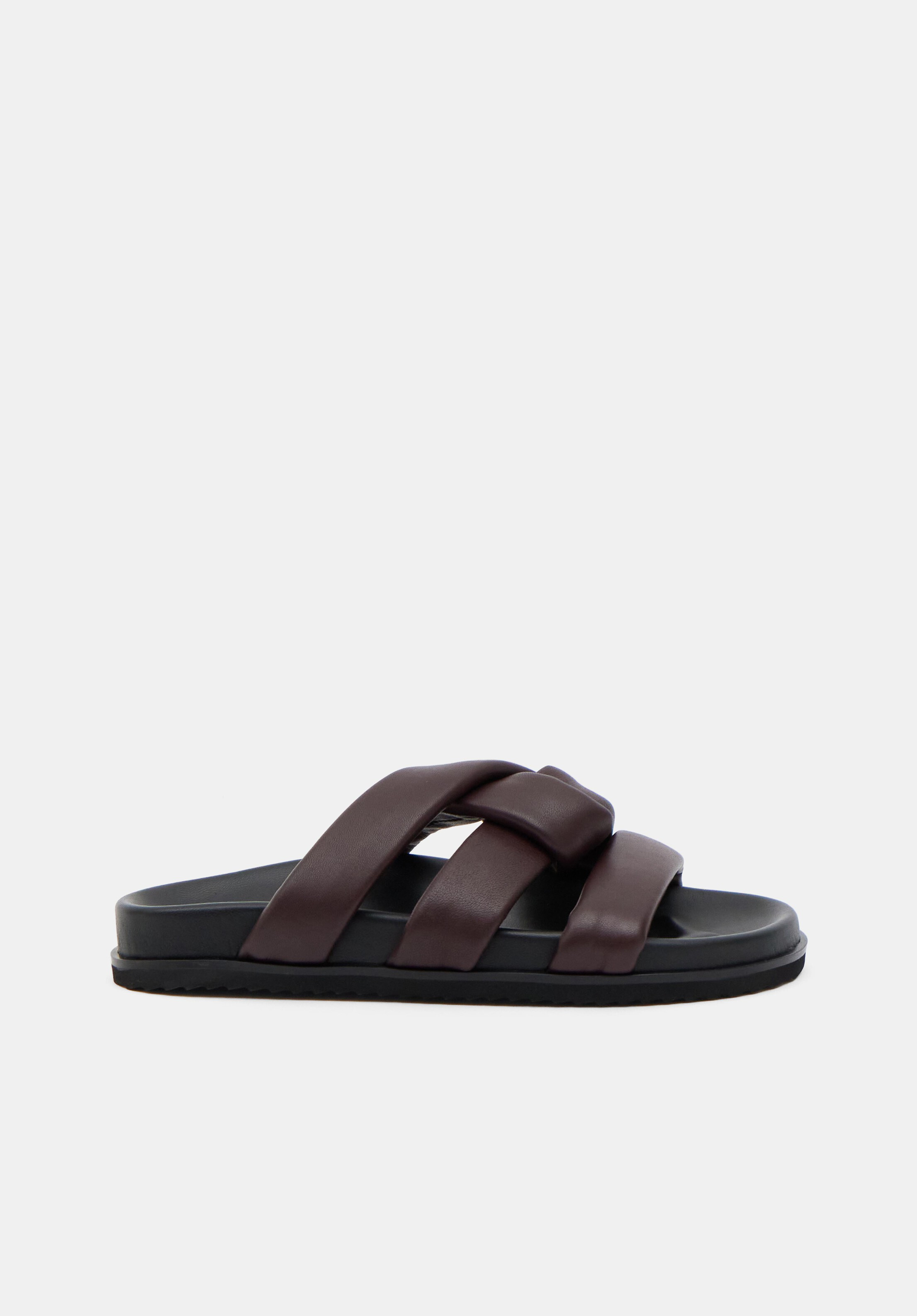 Leather Twist Footbed Sandals | Hush UK