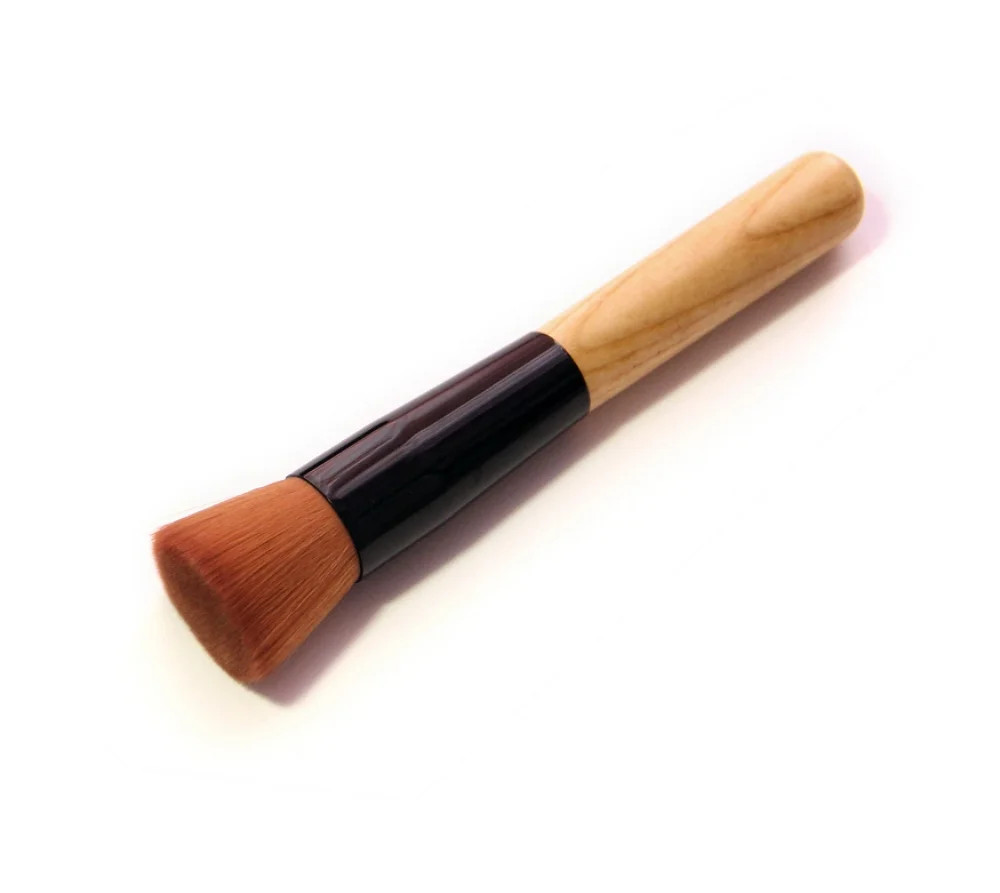 Pro Angled Flat Buffer Brush for Liquid & Powder Foundation - Premium Cosmetic Makeup Tool TIKA -... | Walmart (US)