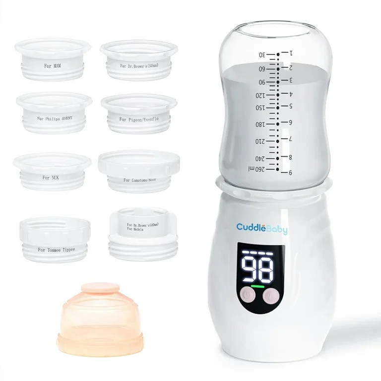 Portable Bottle Warmer for Travel, Cordless Baby Bottle Warmer, Rechargeable, 8 Adapters, 1 Milk ... | Walmart (US)