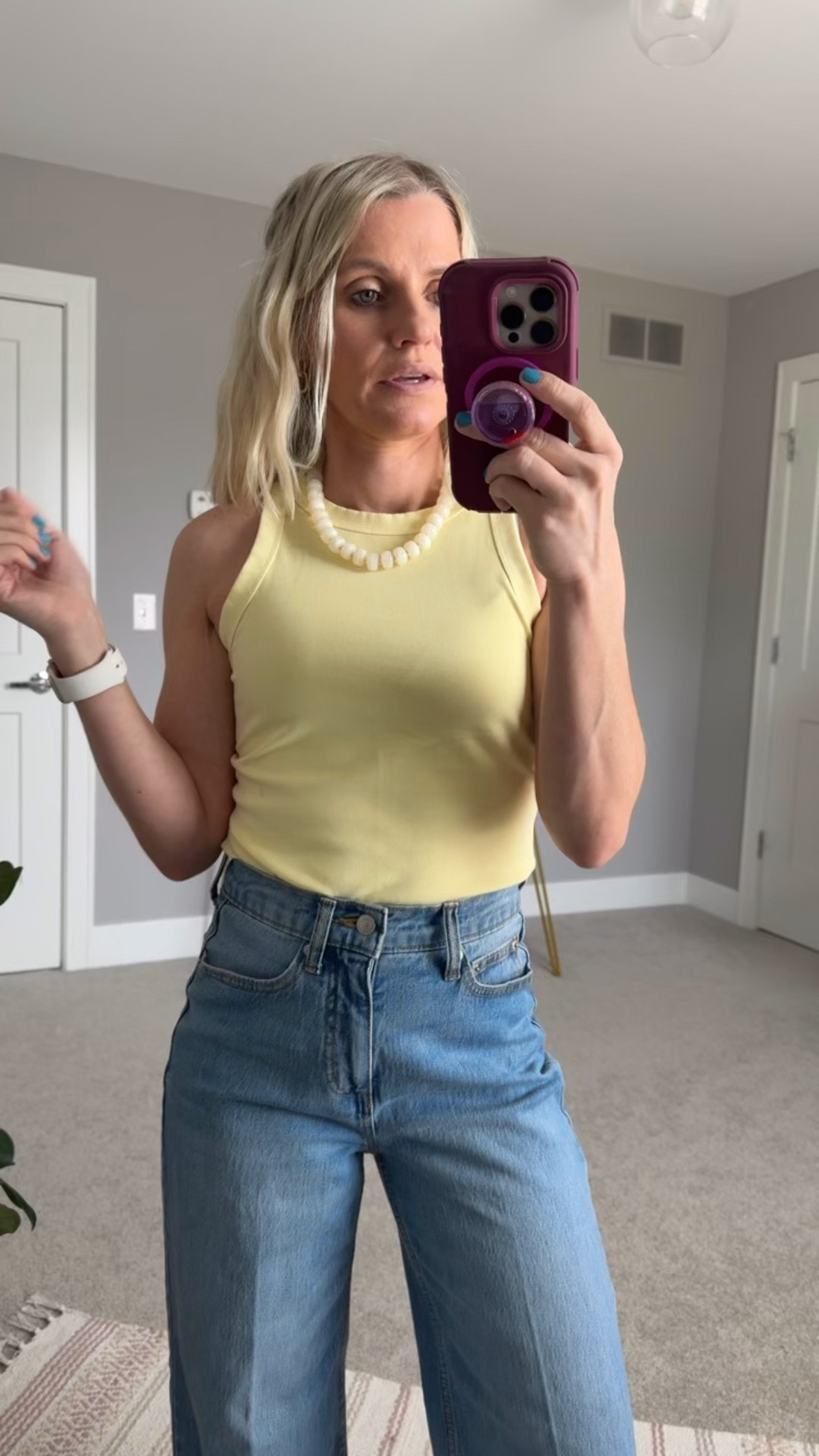 Butter yellow is a trending color for summer! This $6 tank top is an easy way to incorporate the trend into your wardrobe! I’m wearing a small.

#LTKootd #LTKPetite #LTKSaleAlert