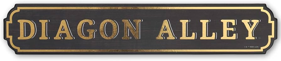 Harry Potter Diagon Alley Horizontal Wood Wall Decor | Amazon (US)