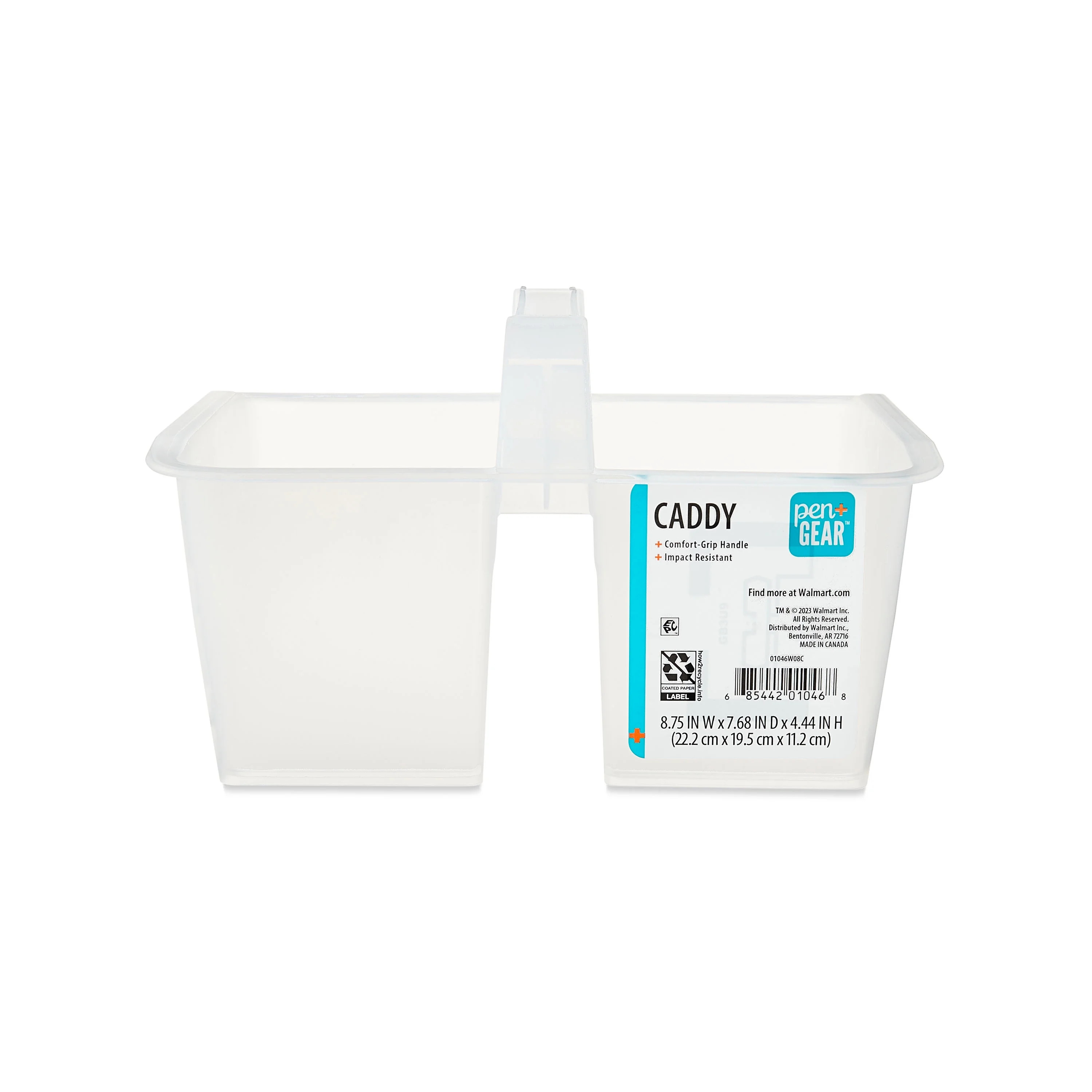 Pen+Gear Plastic Caddy, Desktop Craft and Hobby Organizer, Clear, 1-Pack | Walmart (US)