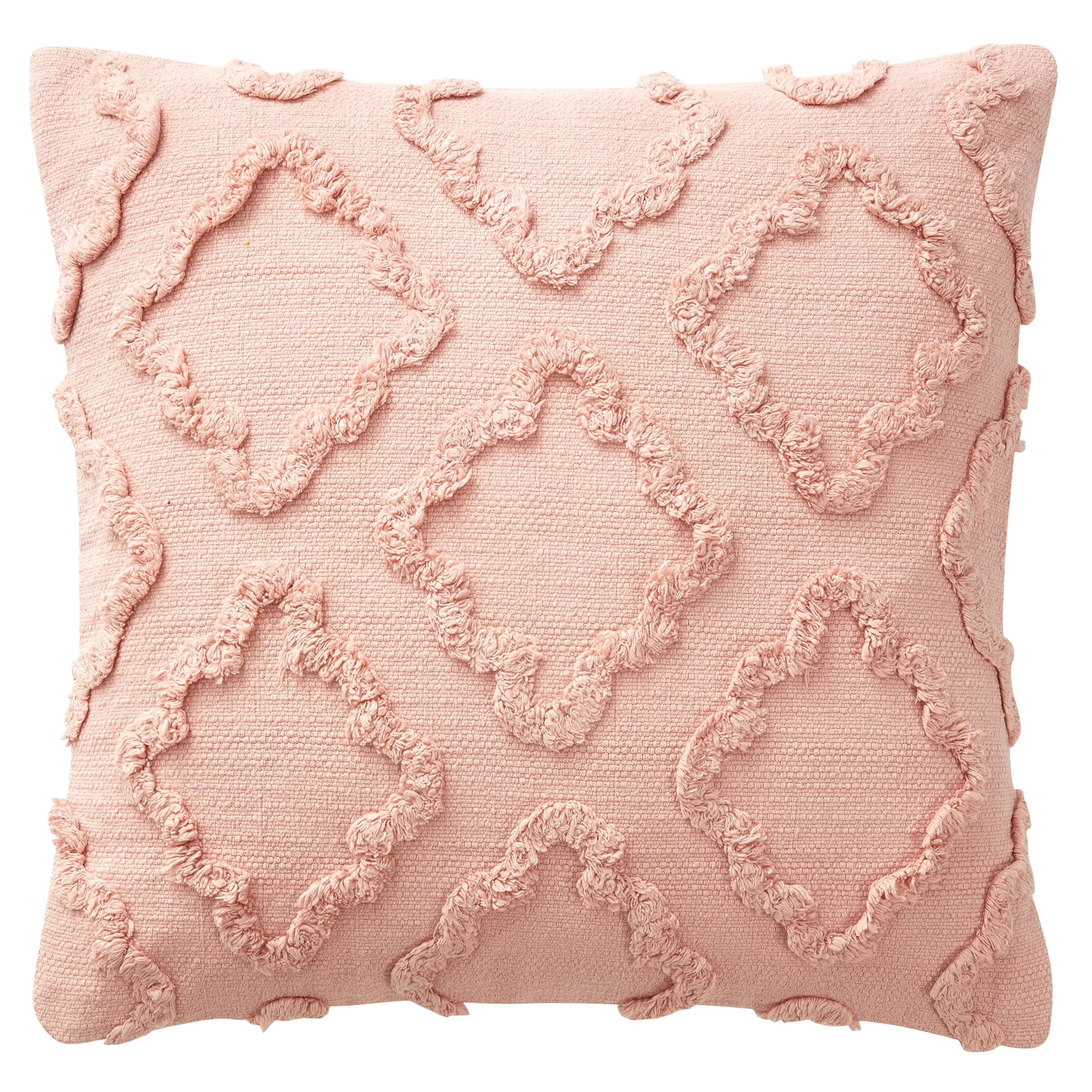 My Texas House 20" x 20" Pink Diamond Cotton Decorative Pillow Cover | Walmart (US)