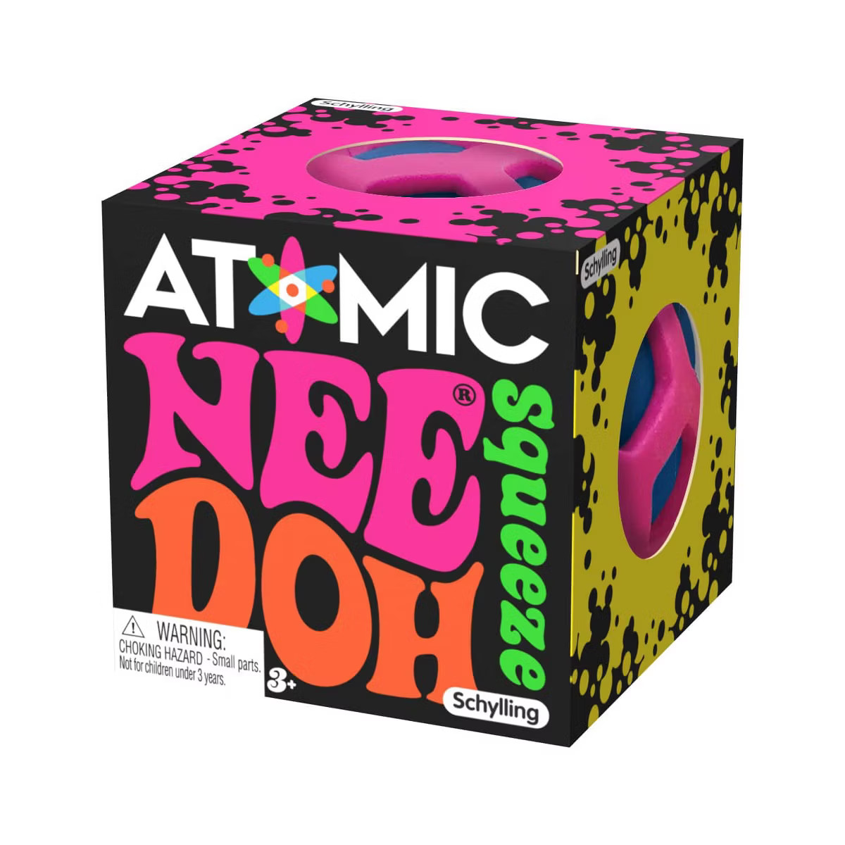 NeeDoh Atomic Fidget Ball, 2.5", Assorted Colors, Ages 3 and Up, Colors May Vary, 1 count | Target
