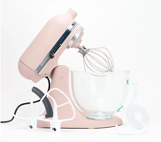 KitchenAid 5-qt Tilt Head Glass Bowl Stand Mixer w/ Flex Edge - QVC.com | QVC