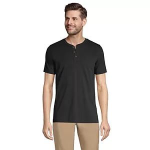 Men's Lands' End Classic-Fit Super-T Henley | Kohl's