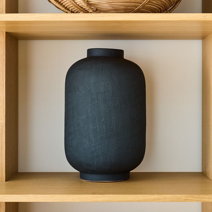 Combed Ceramic Vases | West Elm (US)