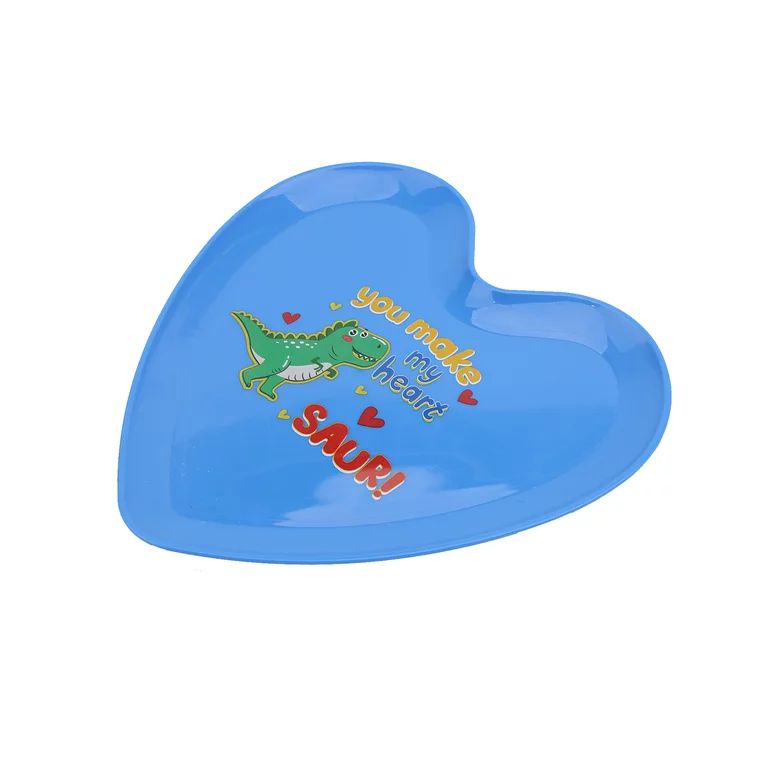 Way To Celebrate HEART PLATE DINOSAUR | Walmart (US)