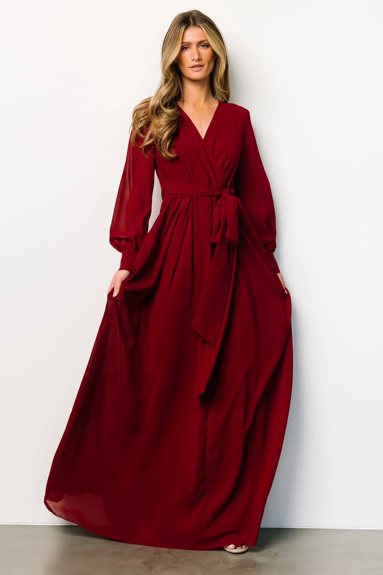 Lydia Maxi Dress | Burgundy | Baltic Born
