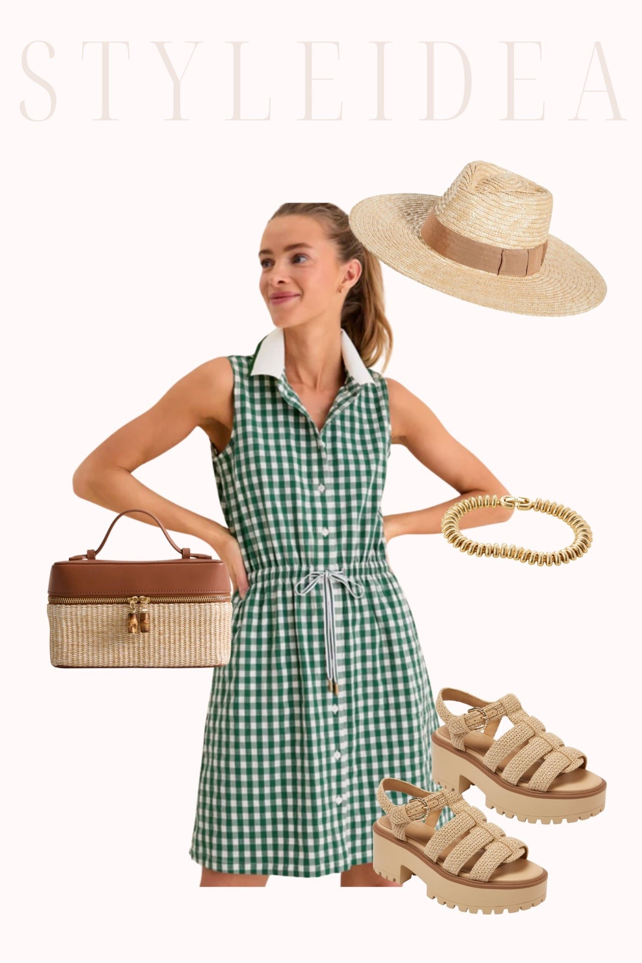 Spring style idea

Masters style, green dress, athleisure

