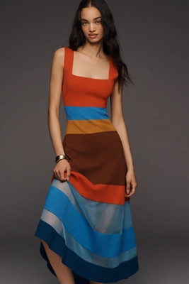Maeve Sleeveless Blocked Sweater Dress | Anthropologie (US)