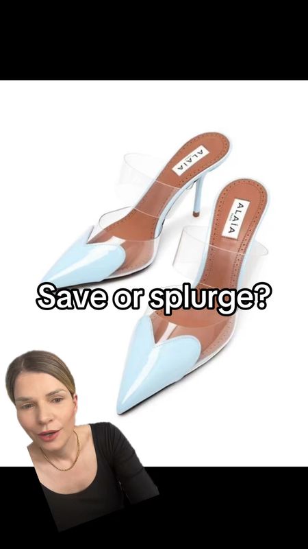Save or splurge? Alaia heart heels, blue heels, heart shoes 

#LTKsummer #LTKshoes #LTKpartywear