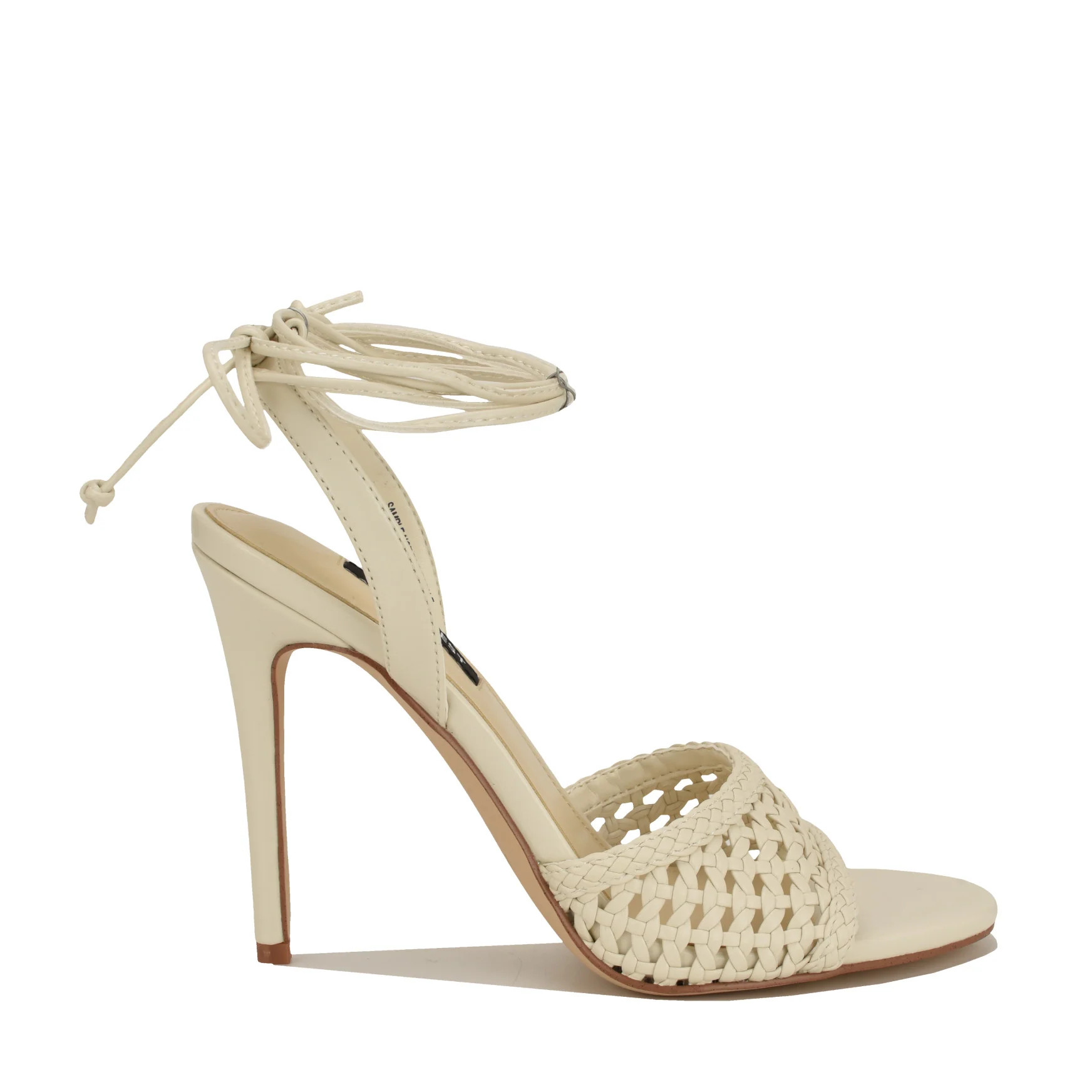 Women's Merta Ankle Wrap Woven Sandals - Cream | Nine West | Nine West (US)
