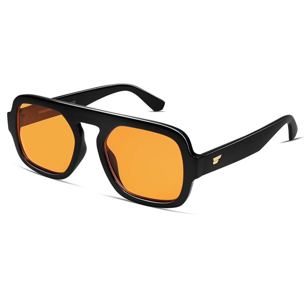 VANLINKER Oversized Retro Square Aviator Sunglasses for Women Men 70s Vintage Style Trendy Big Fl... | Amazon (US)