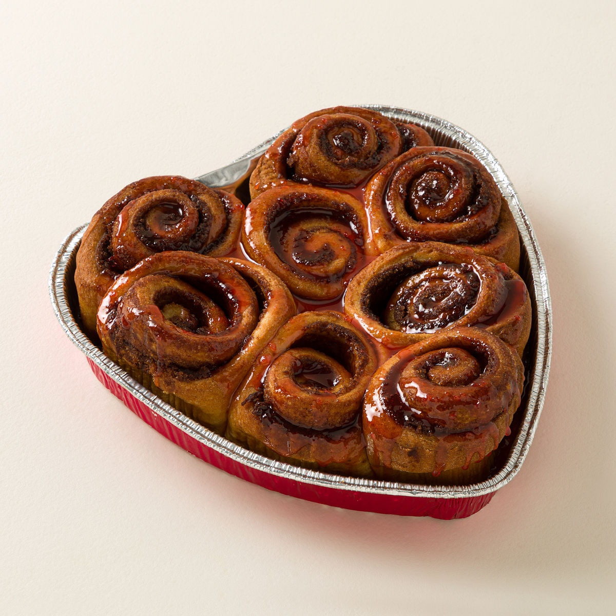 Heart-Shaped Cherry Chip Cinnamon Rolls | UncommonGoods
