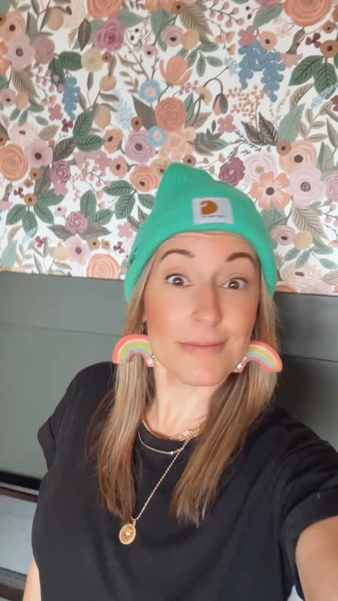 Never been so happy my husband had a Green Carhartt Beanie! Perfect for my St. Patrick’s Day outfit 🍀 And I’m typically a small earring girl but I bust out my Rainbow Earrings once a year!! Here’s to wearing green, St. Patrick’s Day outfits and a little bit of rainbow jewelry! 🌈❤️💚

#LTKSeasonal #LTKFindsUnder50