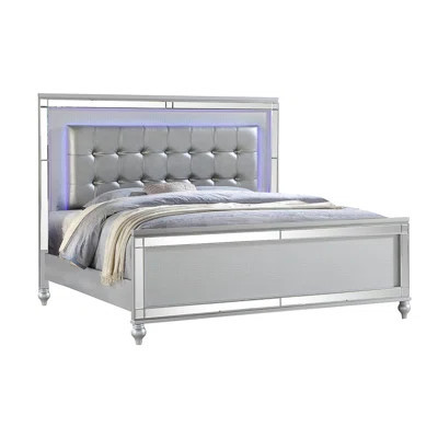 Sterling Upholstered LED Bed Made With Wood | Wayfair North America