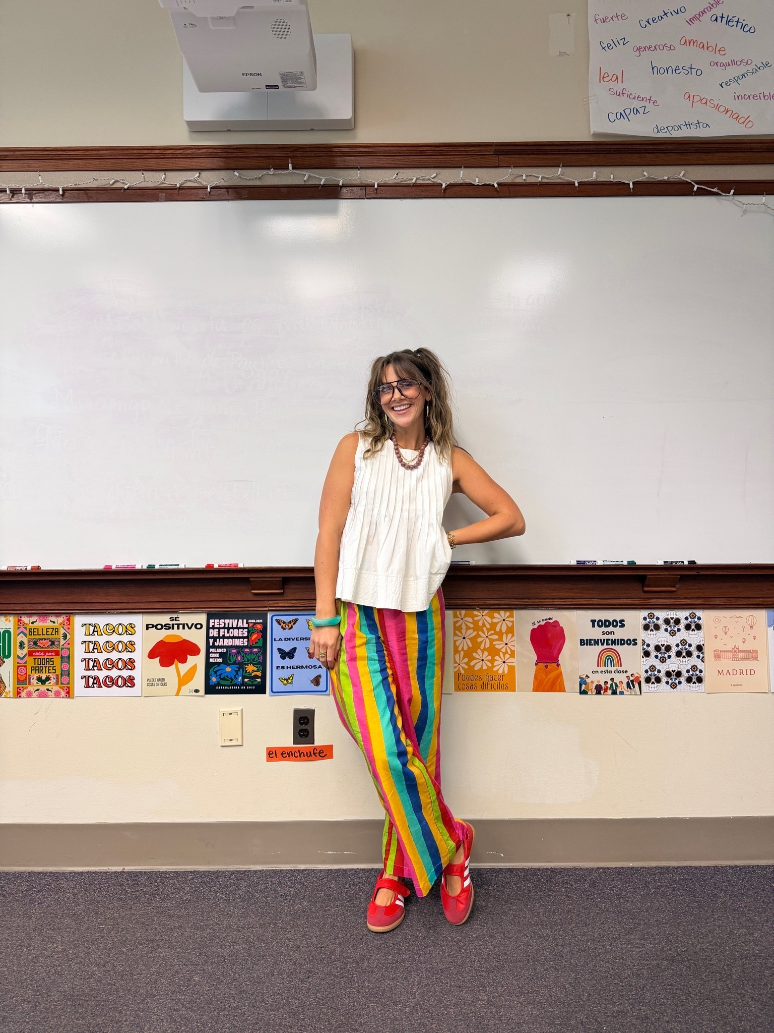 Teacher ootd ! Pants are from Lisa Says Gah