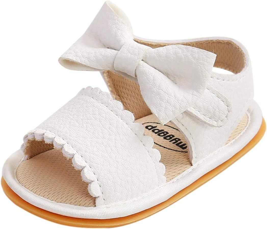 Baby Boys Girls Sandals Rubber Sole Outdoor First Walker Toddler Girls Boys Summer Shoes | Amazon (US)