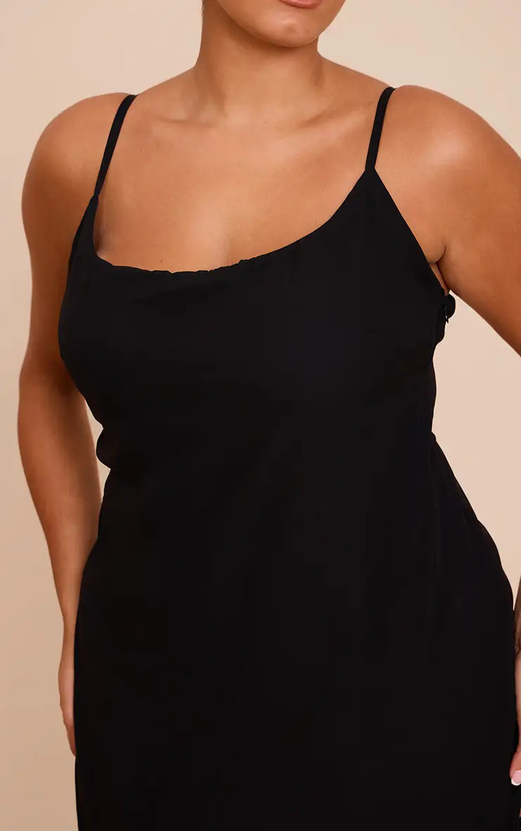 Black Chiffon Strappy Maxi Dress | PrettyLittleThing USA | PrettyLittleThing US