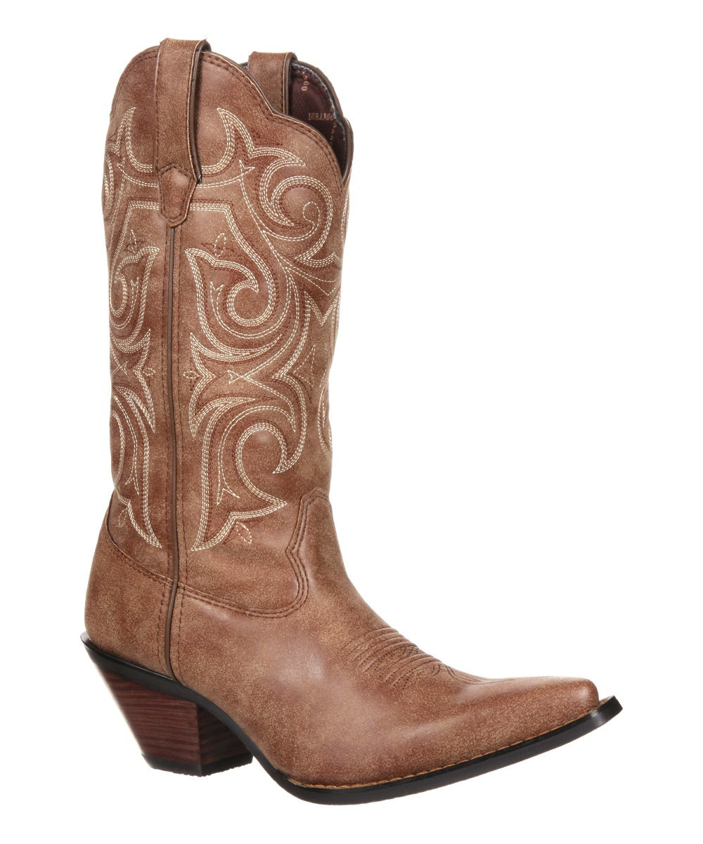 Durango Women's Western Boots CINNAMON - Brown Embroidered Crush by Durango Cowboy Boot - Women | Zulily