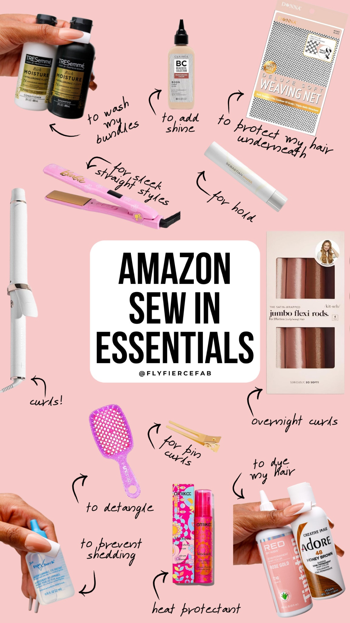 I got a sew in yesterday, and I’m so excited that my hair is finally done 🙌🏾😍.

Here are some of the sew in maintenance essentials that I got on Amazon to help me prepare for my sew in, dye the hair, and style my hair at home!

#LTKBeauty